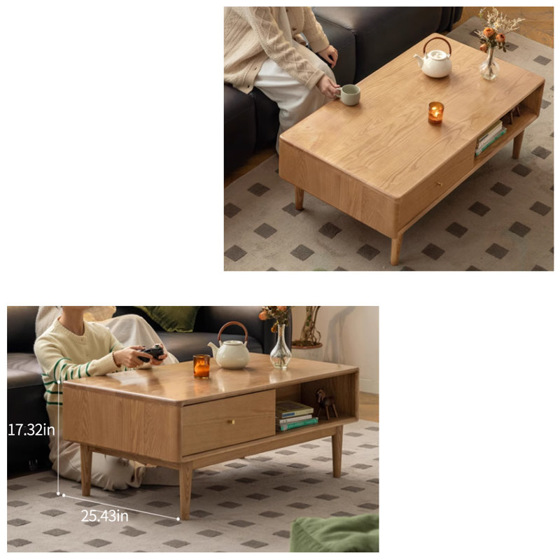 Waldean, H 17,32 po x L 39,21 po x l 23,46 po, Bois original