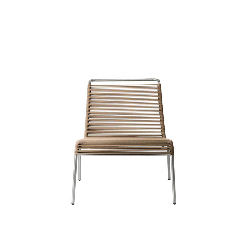 Salto Outdoor Lounge Chair, Brushed Brown