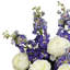 Arrangement floral mélangé à vase