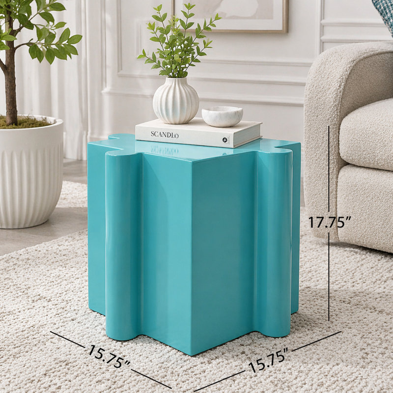 Table d'appoint Art, Bleu clair