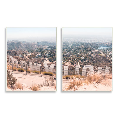 «California Film Capital West Coast Hills Cityscape» par Natalie Carpentieri - ensemble de 2 reproductions de photos
