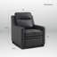 Fauteuil inclinable électrique 32 po en cuir véritable avec paroi zéro et repose-pieds dissimulés-118684497