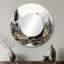 Bear Wild Majesty II - miroir mural ours, miroir décoratif rond moderne, impression d'art en métal-99619240