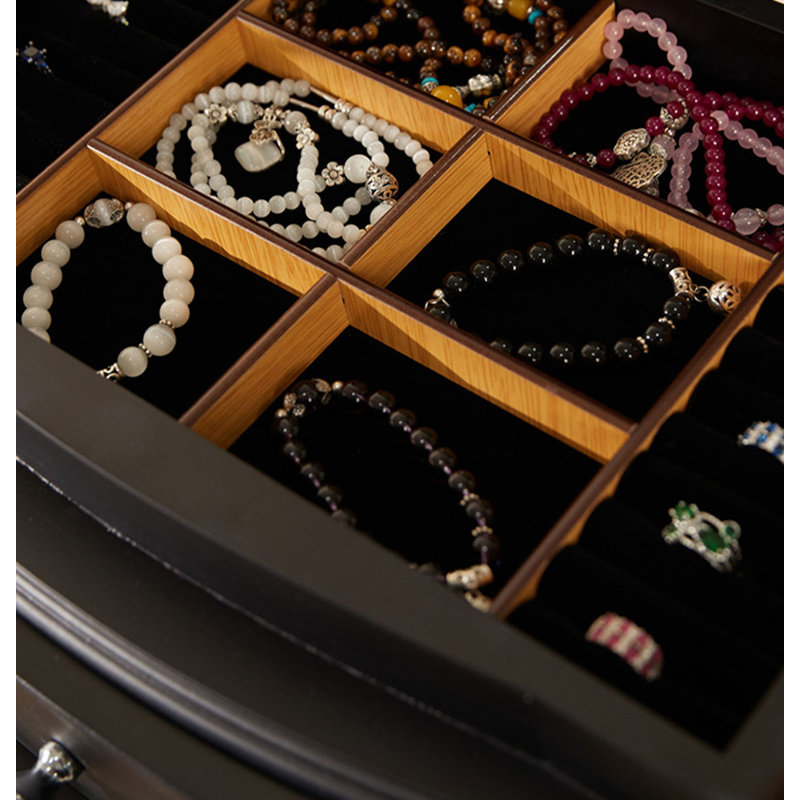 Armoire à bijoux moderne en pruche multifonctionnelle