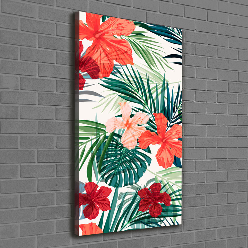Tropical Plants - Wrapped Canvas Print
