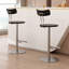 Chaise basse argentée (lot de 2)-24163375