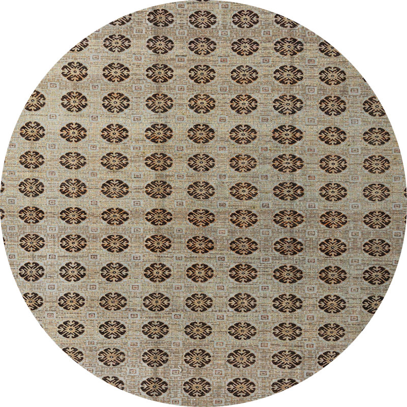 Abin Abstract Indoor Rug, Round 3'