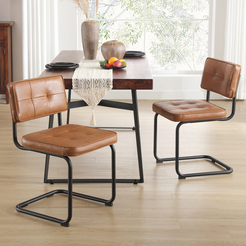 Aveon Upholstered Dining Chair, Brown