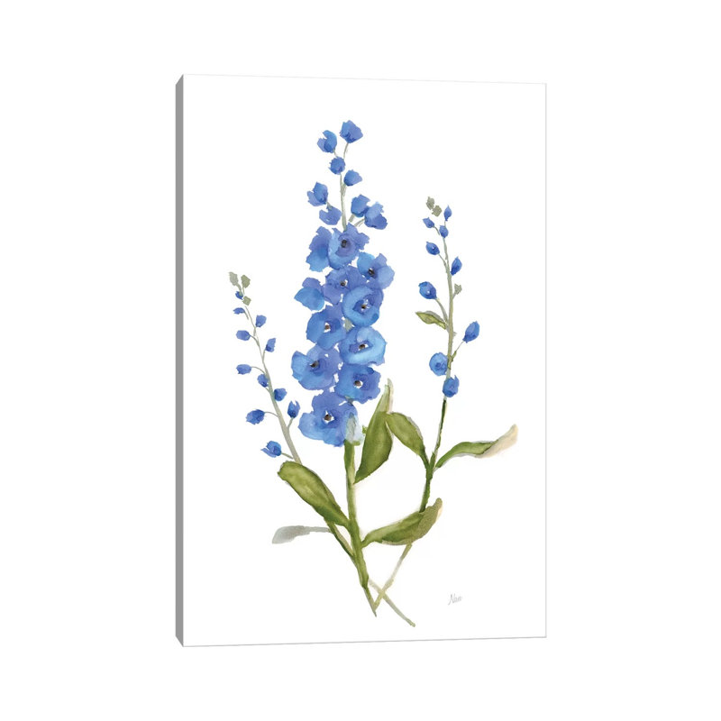 Petite Botanical I - Painting on Canvas, Wrapped Canvas, 30.48 cm H x 45.72 cm W