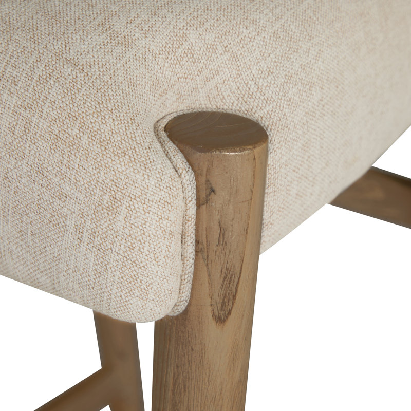 Highland Oak Reclined Back Bar Stool, Dawn