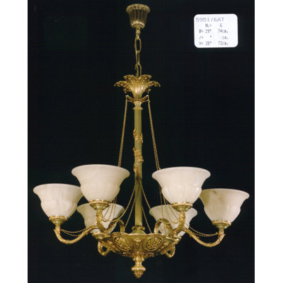Cowie 6 - Light Shaded Chandelier