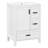 Modern Compact Vanity Cabinet With Ceramic Sink, Space-saving Storage