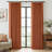 Pinch Pleated 100% Blackout Curtains Linen Blend Drapes with 20 Hooks Curtains for Living Room and Bedroom （Set of 2）-1043094988-1043094986
