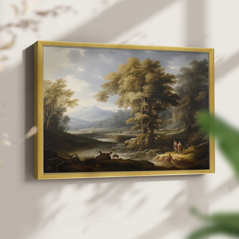 Faune, série III, reproduction encadrée, H 22 po x l 28 po, Or