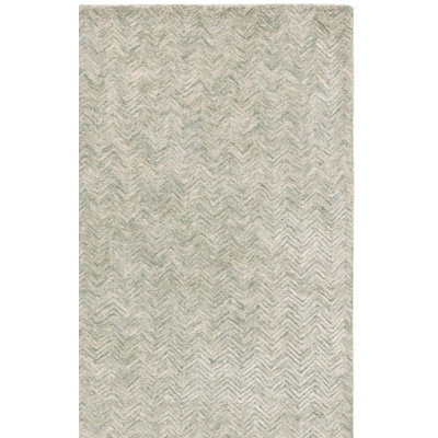 Niculeta Hand Tufted Wool Chevron Rug