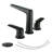 Topcraft Dual-Handle Wide-Spout Bathroom Faucet With Pop-Up Drain-123398893