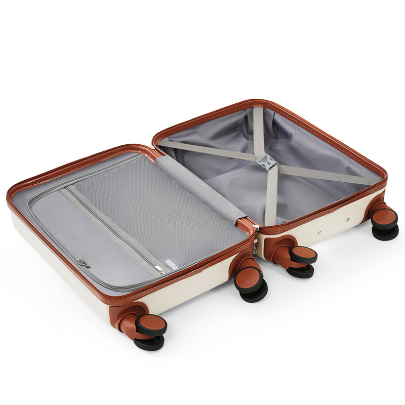 Ensemble de bagages de 3, 20, 24, 28 pouces avec port USB, 20, 24 pouces avec ouverture frontale