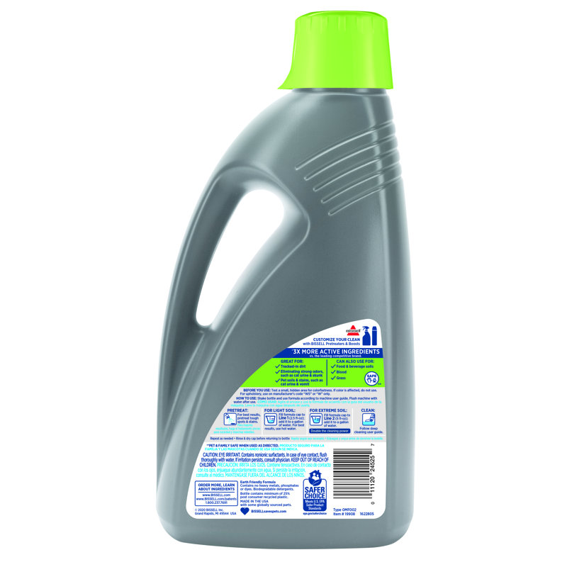 BISSELL PET PRO OXY Urine Eliminator Carpet Cleaning Formula, 48 oz