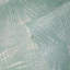 Floral Tropical Palm Leaves Bamboo Textured Mint Green Cream Metallic Wallpaper