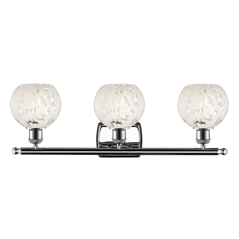 Éclairage pour meuble-lavabo à 3 lumières Bierly, Chrome poli