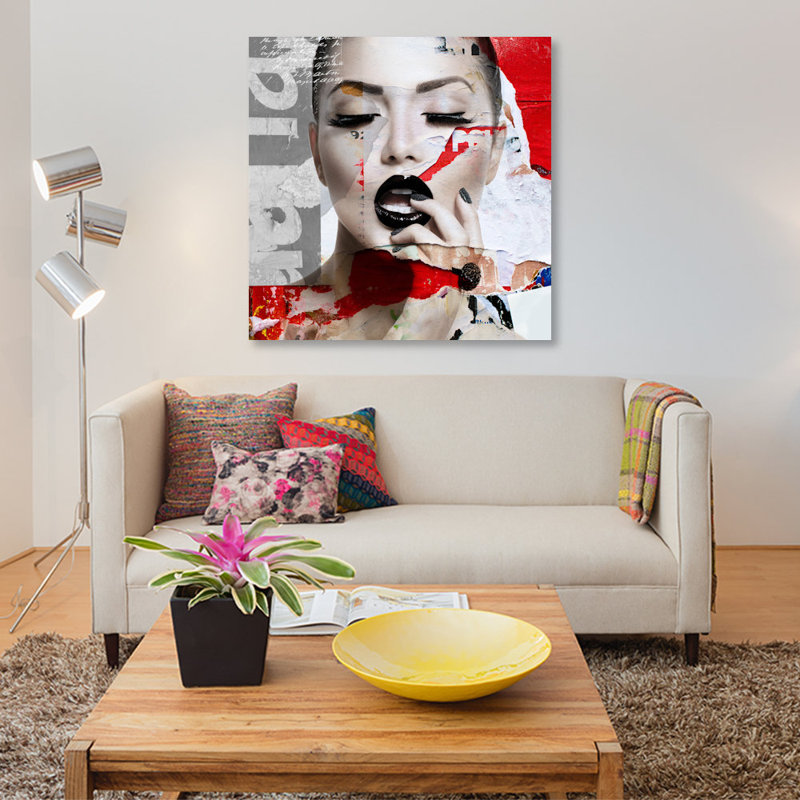 «Absolument Beautiful I», impression sur toile, H 12 po x l 12 po x P 0,75 po, Toile tendue, Pas de tapis
