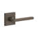 Viaggio Quadrato Linen Texture Rosette Single Dummy with Milano Lever