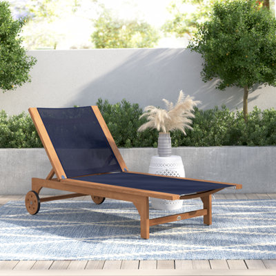 Trakas Montauk Teak Outdoor Reclining Sunlounger