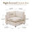 37.4" Heffernan Accent Chair Modular Sectional Sofa-110585189