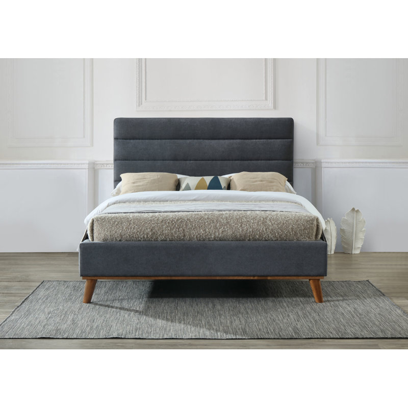 Grange Corner Upholstered Bed, Kingsize (5'), Dark Grey