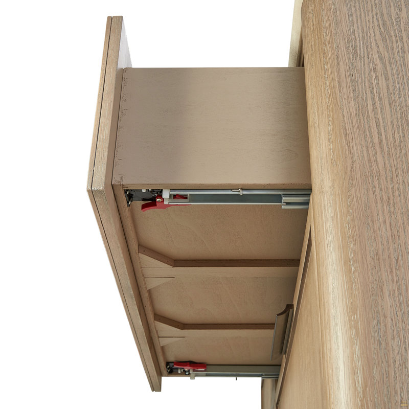 Commode en placage de chêne