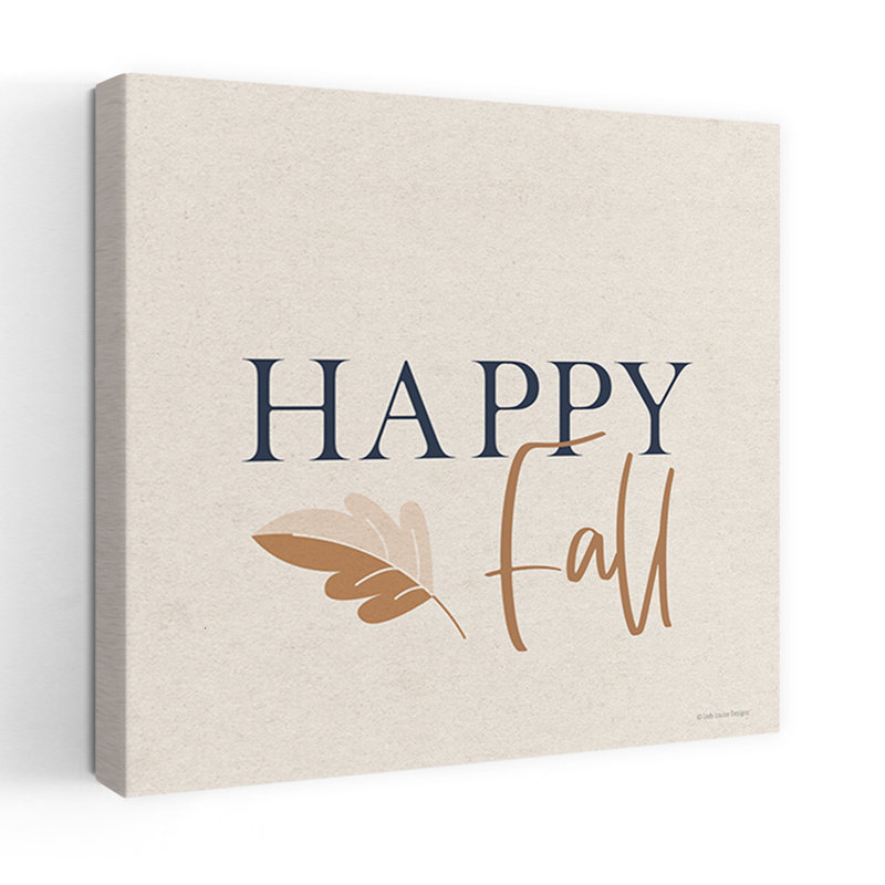 «Happy Fall I», art abstrait contemporain d'automne, H 36 po x l 36 po