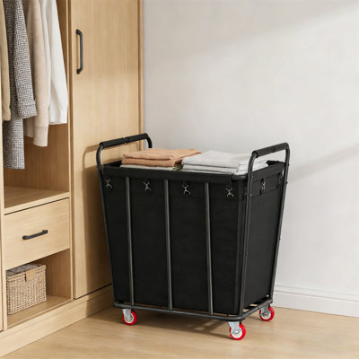 Washing Cart, 400L Rolling Laundry Sorting Cart - A Heavy-Duty Laundry Basket Storage Machine With Wheels Suitable For Households And Hotels