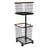 2-Tier Laundry Basket Metal Laundry Hamper With Wheels-1141647315