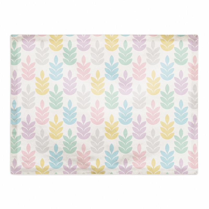 Polyester Floral Rectangle Placemat