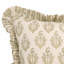 Housse de coussin décoratif à la main Fab divine 18 x 18 po, blanc, imprimé bloc, Neelgagan-121541676