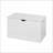 Storage Bench Lift-Top with Safety Hinges, Off-White | Entryway | MDF
