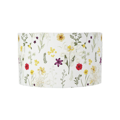 Fabric Drum Lamp Shade ( Slip-On ) in Cream