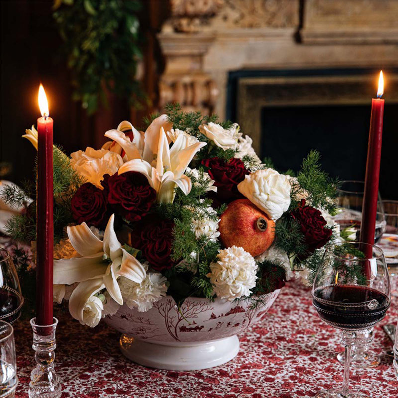 Country Estate Winter Frolic Centerpiece Bowl