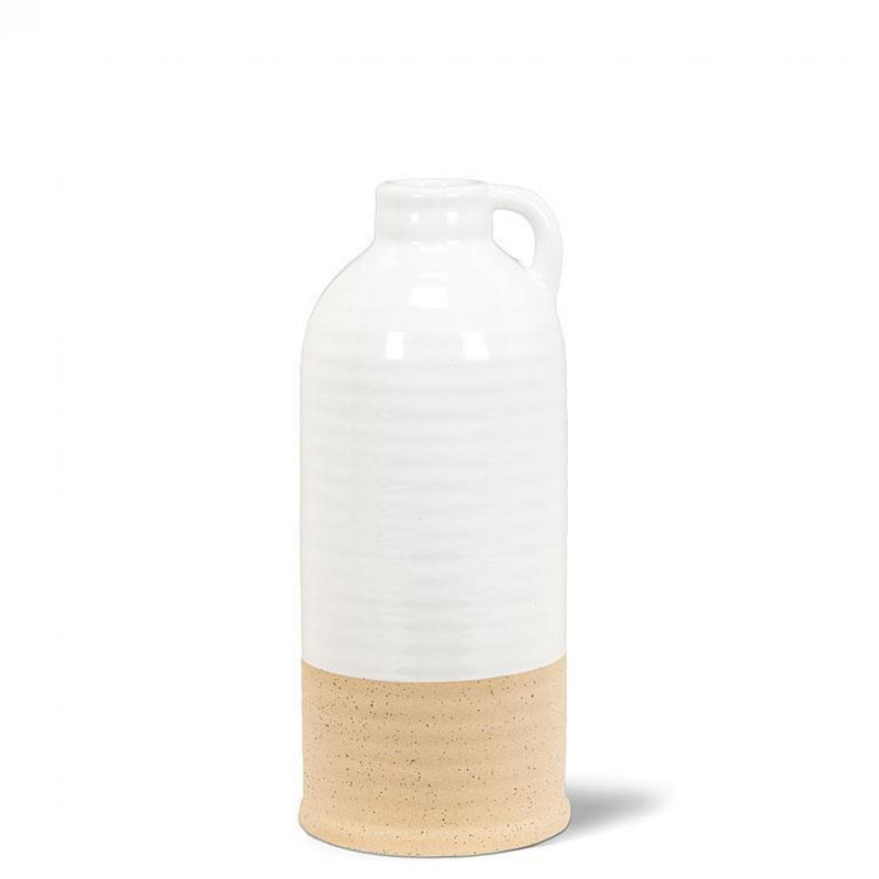 Vase de table en céramique Fahriye, H 9 po x l 4 po x P 4 po