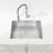 Stainless Steel Kitchen Sink, 27″X19″ Single Bowl, Undermount Handmade Sink In Brushed Nickel, With US Standard Drain And Hook, LS-SSBR06-121085668