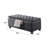 Rectangular Armless Gray Bench With Storage Option, Button Velvet Fabric, Eucalyptus Wood Structure, Rubber Legs, 300Lbs Weight - Bearing Potentiality, 16" Seat Depth, 19" Elevation Functionality,