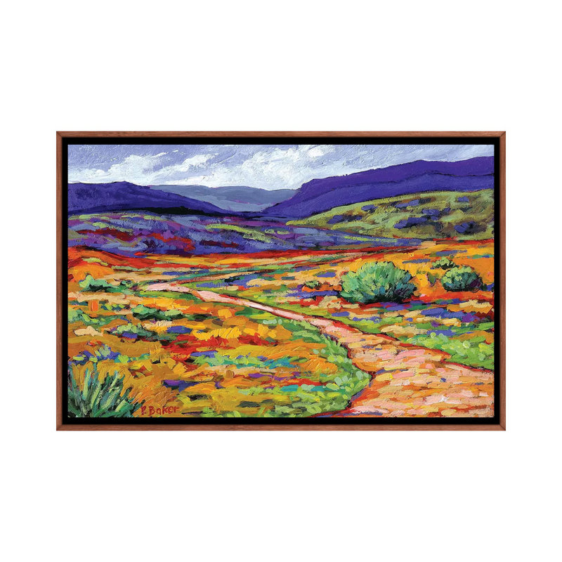 Reproduction d’art « New Mexico Landscape » par Patty Baker, Pas de tapis, H 26 po x l 18 po x 1,5 po