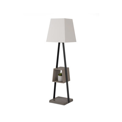 Childersburg 73'' Black Column Floor Lamp