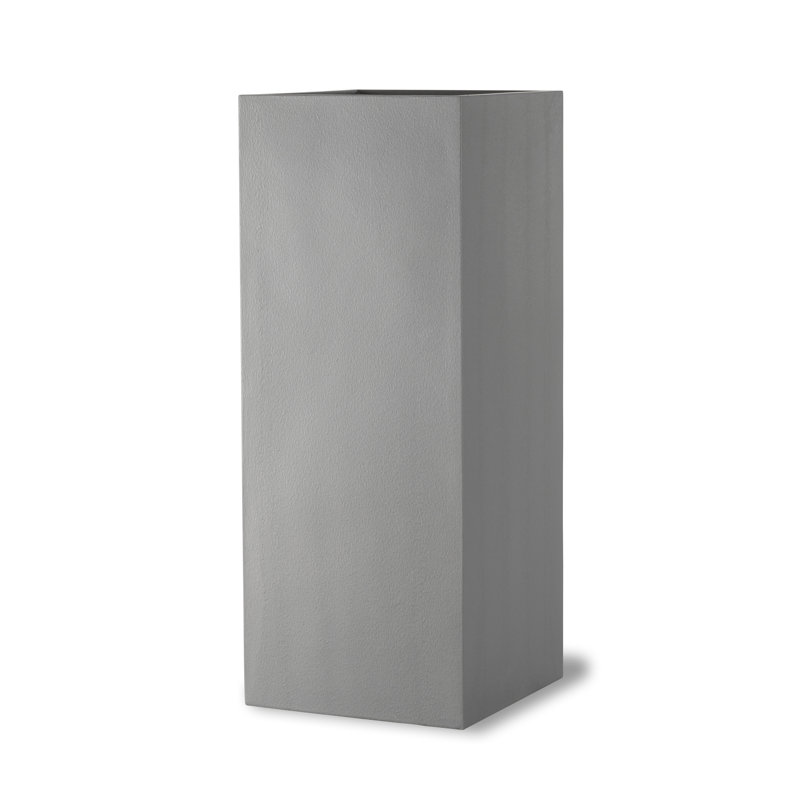 Baker Fibreglass Planter, Large, Aluminium