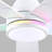 52" 5-blade Flush Mount Ceiling Fans With Lights and Remote, 6 Wind Speeds And Reversible, Modern Low Profile Fan Light For Indoor/covered Outdoor-741159617