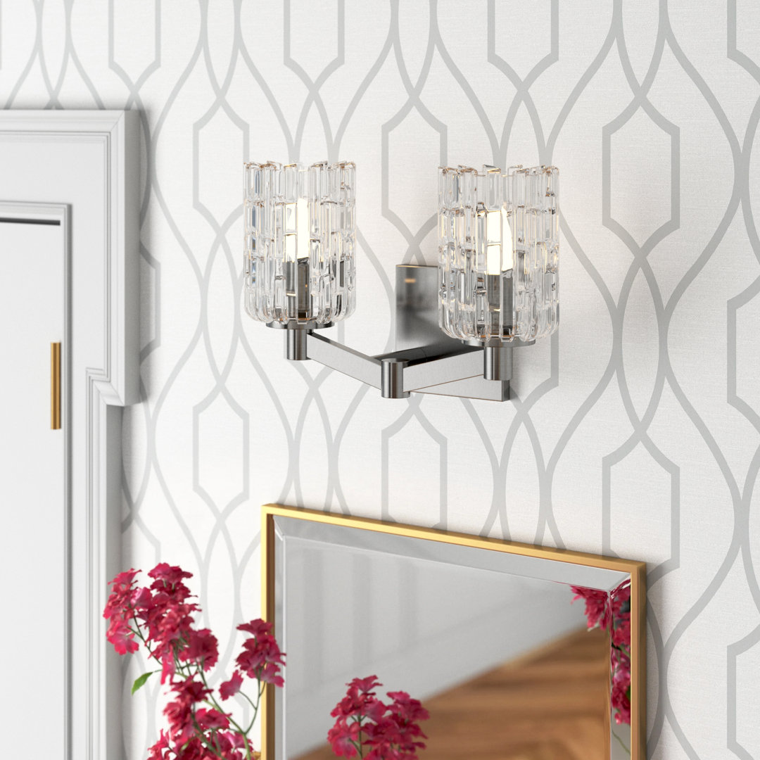 Samson 2-Light Dimmable Vanity Light Etta Avenue™ 