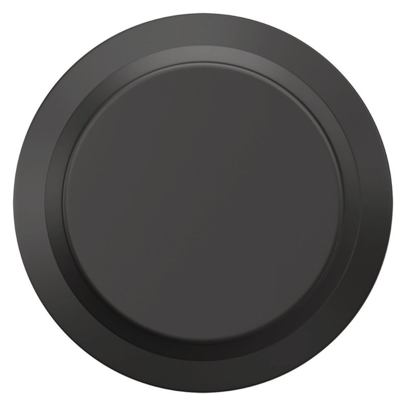 Bowery Passage Knob (Hall & Closet), Matte Black, Circle
