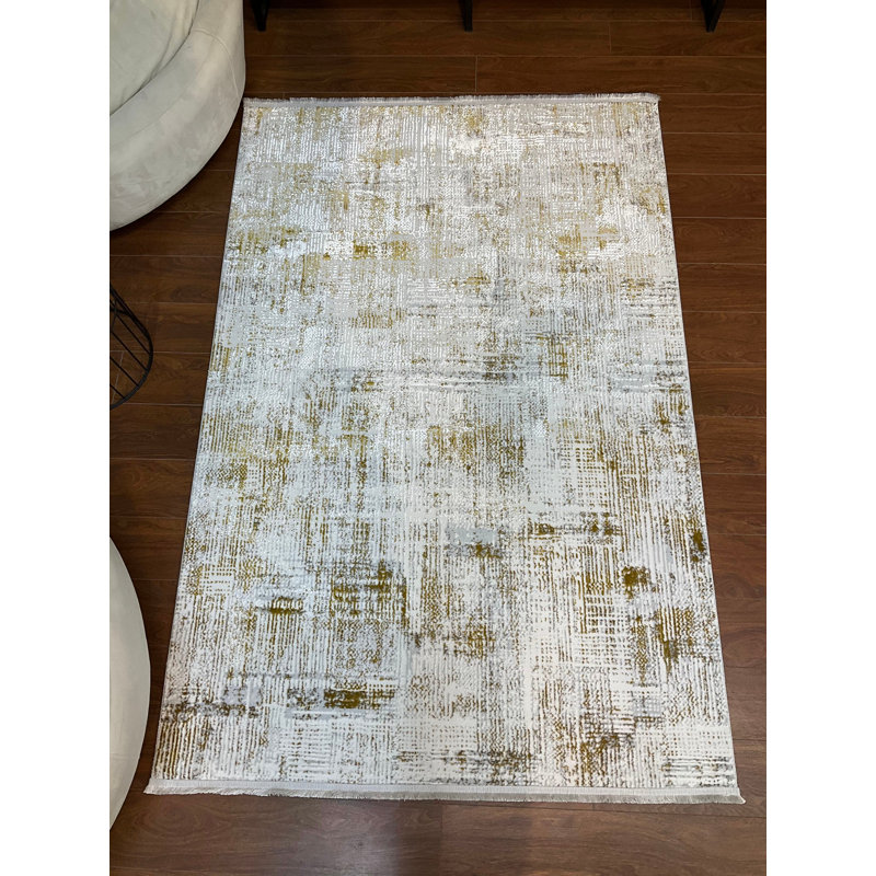 Aundrey Solid Colour Bamboo Slat / Seagrass Area Rug, Rectangle 24'2" x 16'8"
