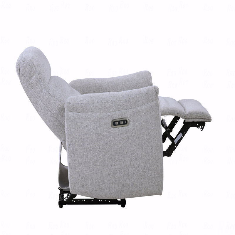 Chenille Fabric Upholstered With Power Motion Function With Recliner Function With Usb Charger Charger Port