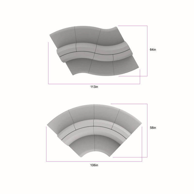 Ensemble de sièges Pro Edge Connect, 6 pièces, Noir / cramoisi